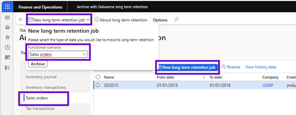 Archiving Dynamics 365 Finance Sales orders Guide – D365FOAdviceTips