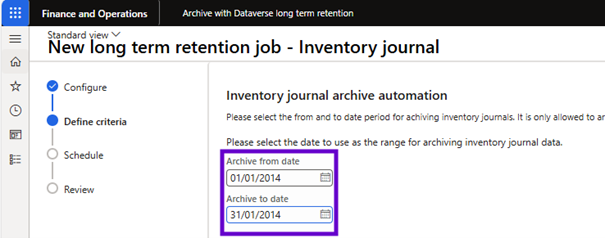 Archiving Dynamics 365 Finance Inventory Journal Guide – D365FOAdviceTips
