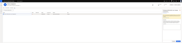 Interface screenshot of a task management tool displaying an empty assignment list with options on the side.